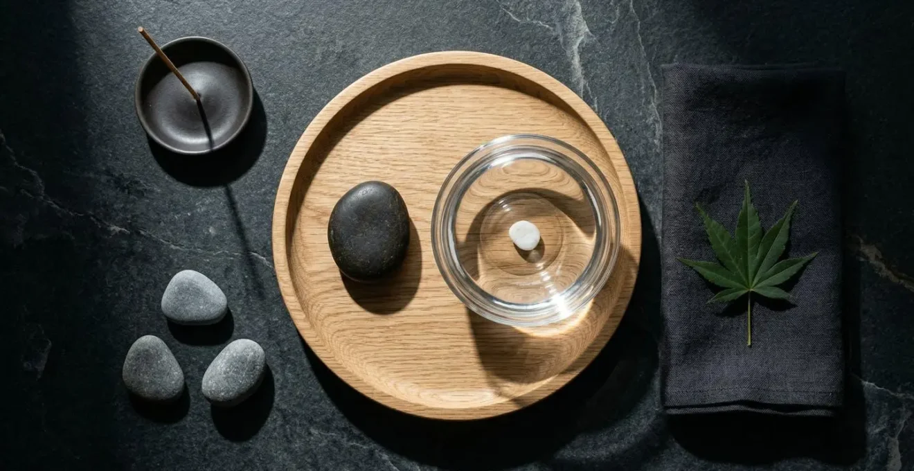 Bureau épuré avec éclairage zénithal et éléments naturels pour la concentration