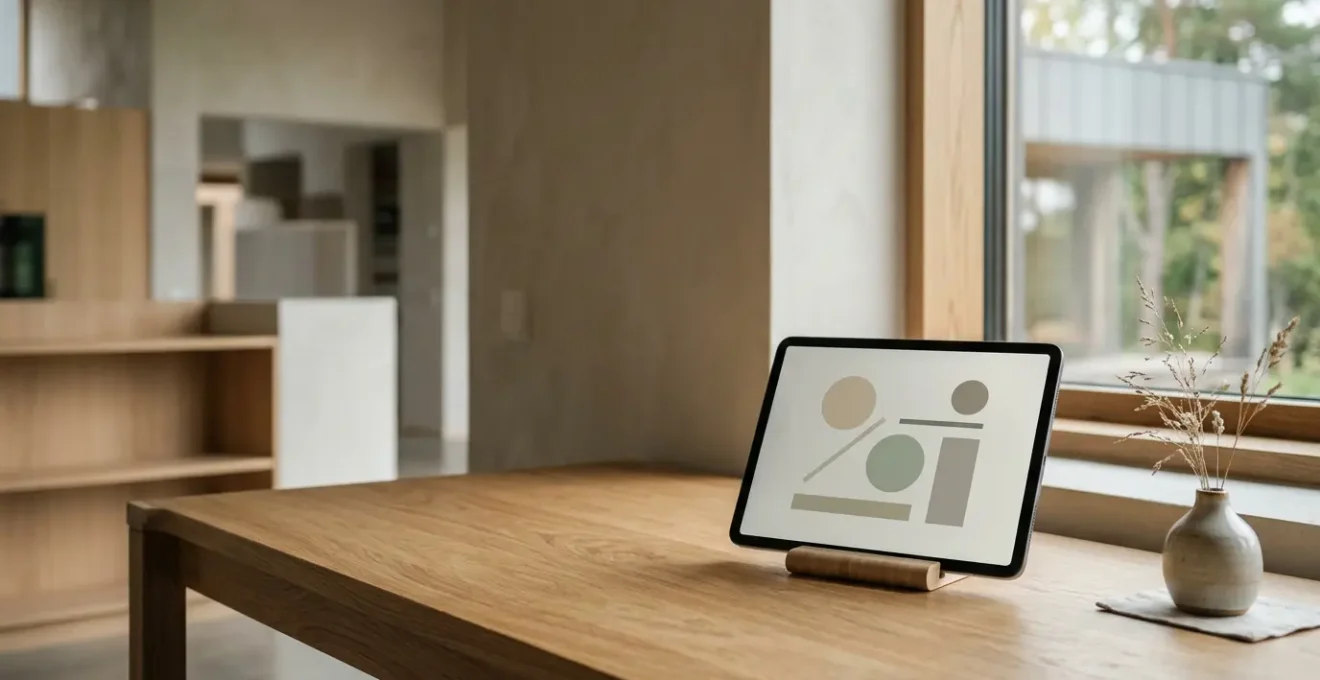 Interface éducative épurée avec des éléments visuels simplifiés pour réduire la charge cognitive