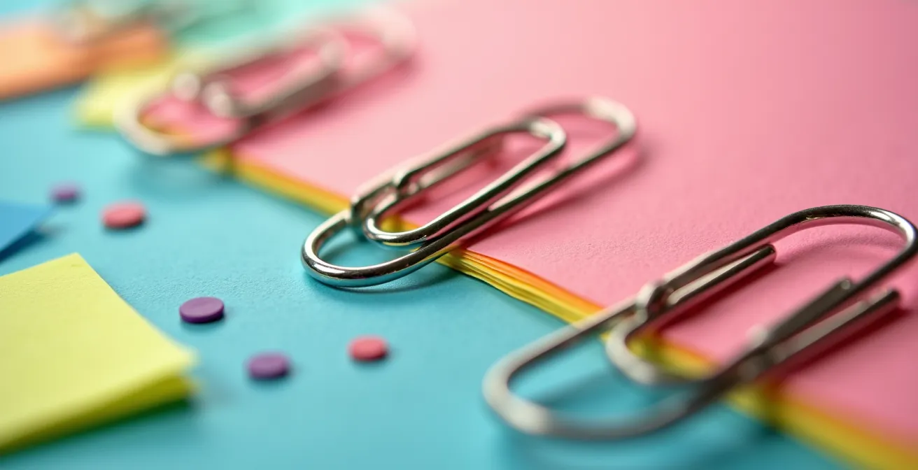 Vue macro de matériel pédagogique coloré organisé de manière méthodique sur une surface